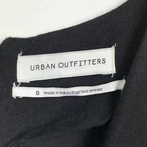 Urban Outfitters | Black Linen Romper Boho - Picture 4 of 6